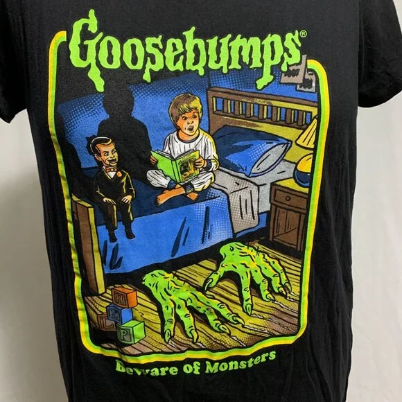 Torrid Tee Shirt Goosebumps Beware Of Monsters Halloween Slim Fit Plus 1 14 16 - Picture 2 of 4